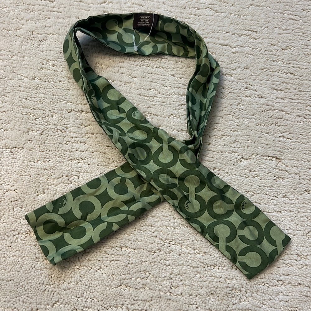Coach pony tail scarf